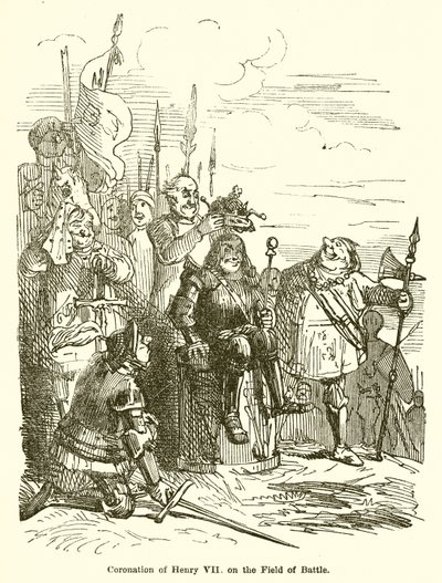 Coronation of Henry VII on the Field of Battle by John Leech