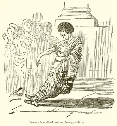Drusus is Stabbed, and Expires Gracefully by John Leech