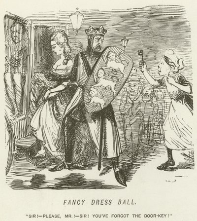 Fancy Dress Ball by John Leech
