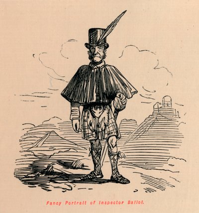 Fancy Portrait of Inspector Balioi by John Leech