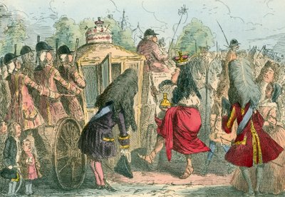 Georgy Porgy the First Going Out for a Ride in His State Coachy Poachy by John Leech