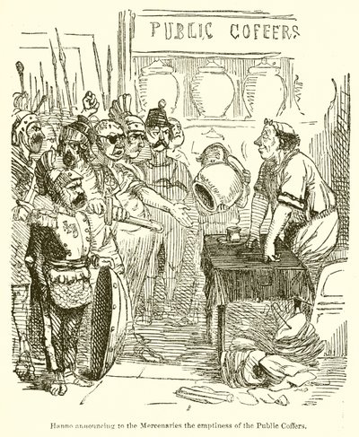 Hanno Announcing to the Mercenaries the Emptiness of the Public Coffers by John Leech
