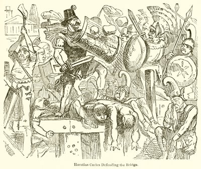 Horatius Cocles Defending the Bridge by John Leech