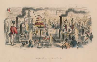 Hyde Park as it will be by John Leech