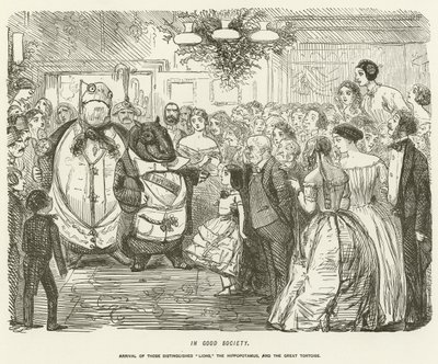 In Good Society by John Leech