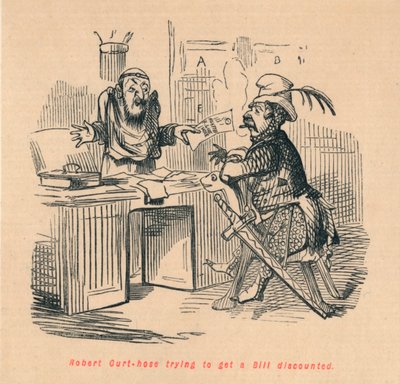 Robert Curthose trying to get a Bill discounted by John Leech