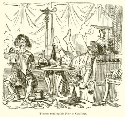 Terence Reading his Play to Caecilius by John Leech