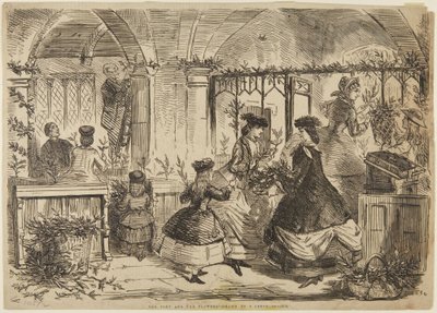 The Font and the Flowers by John Leech