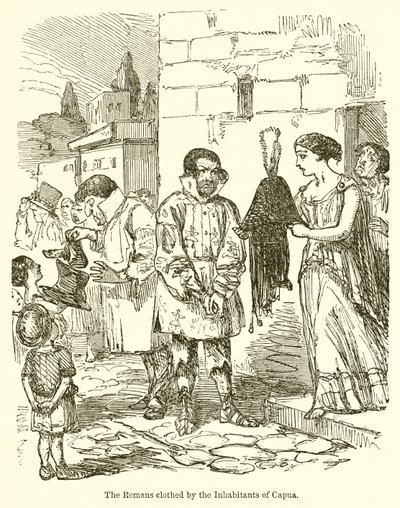 The Romans Clothed by the Inhabitants of Capua by John Leech