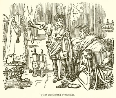 Titus Threatening Pomponius by John Leech