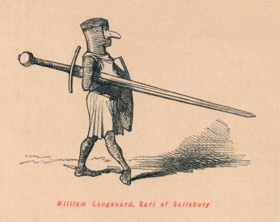 William Longsword, Earl of Salisbury, c1860 by John Leech