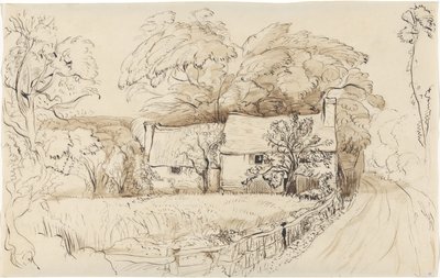 A Farmhouse at Shoreham by John Linnell