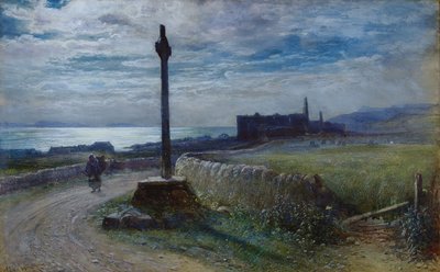 Traveler on a Coastal Path by John MacWhirter
