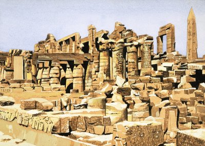 The ruins of the Temple of Amun of Karnak by John Marshall