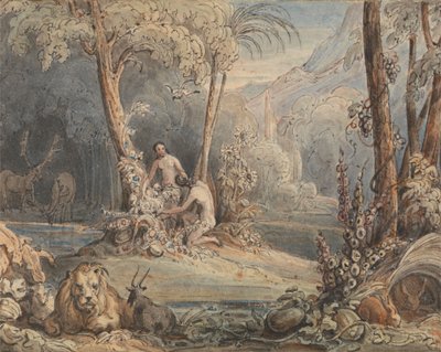 Adam and Eve by John Martin
