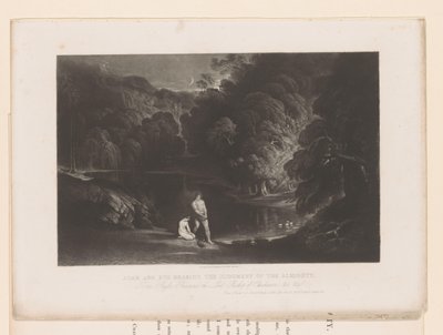 God Reproaches Adam and Eve for Their Sin (Illustrations of the Bible) by John Martin