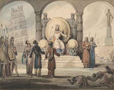Shadrach, Meshach and Abednego before Nebuchadnezzar by John Martin