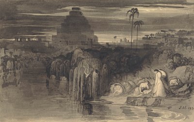 The Daughters of Jerusalem Weeping by the Waters of Babylon by John Martin