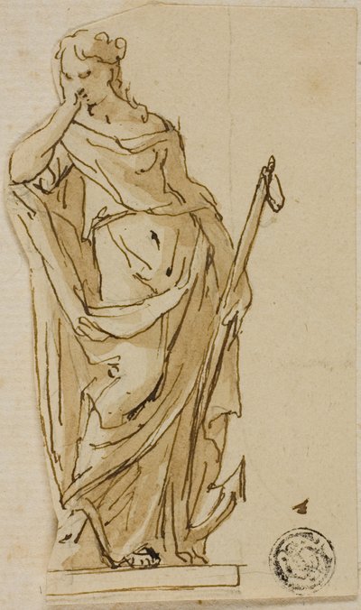 Hope: Design for the Unexecuted Monument to the First Duke of Marlborough by John Michael Rysbrack