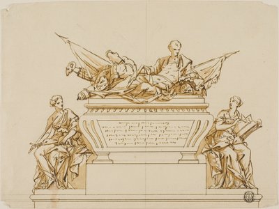Unexecuted Design for the Monument to the First Duke of Marlborough by John Michael Rysbrack