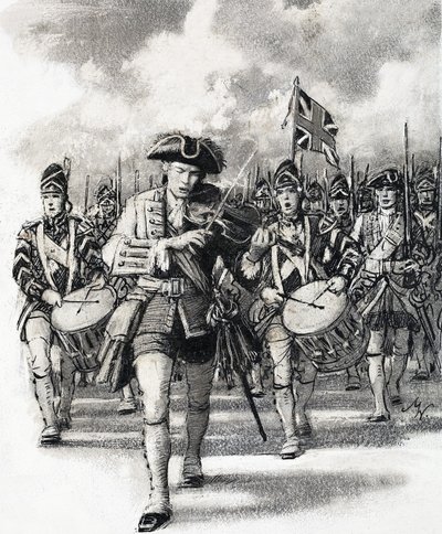 Marching into battle by John Millar Watt