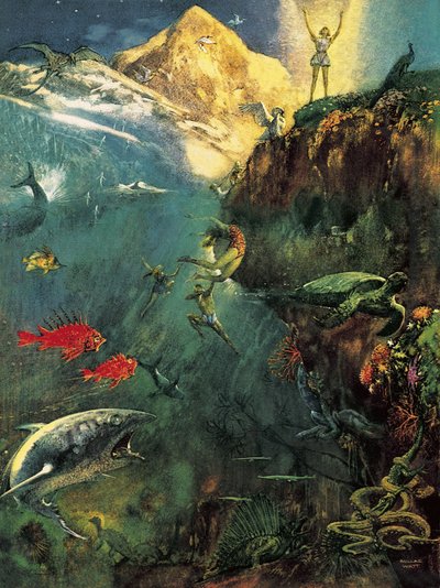 The World Below the Brine. From the poem by Walt Whitman by John Millar Watt