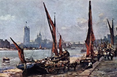 Houses of Parliament from Vauxhall by John Muirhead