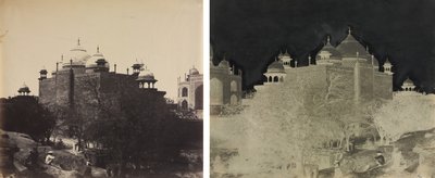 Taj Mahal, Back View of the Rest-House, with Figure by John Murray