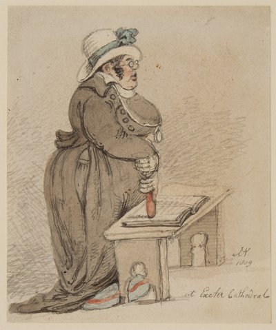 At Exeter Cathedral, 1809 by John Nixon