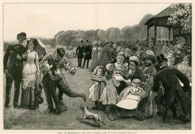 Music and refreshments: The band in Regent