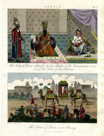 Scenes from Persia - Court Life and Royal Procession by John Pass