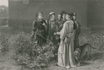 The Scene in the Temple Garden, King Henry VI, First Part by John Pettie