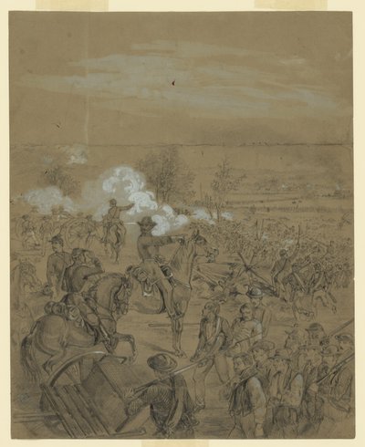An Officer Directing His Troops into Battle by John R. Chapin
