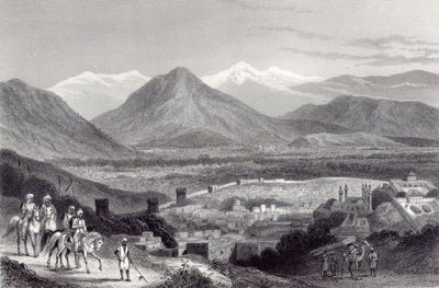 Cabul from the Bala Hissar, Engraved by J. Stephenson by John Ramage