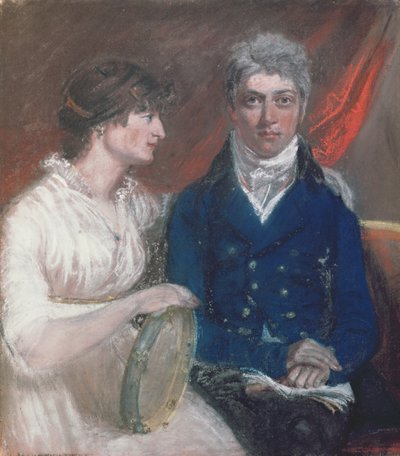 Portrait of Benjamin Thompson and His Wife by John Raphael Smith