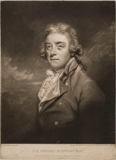 Portrait of Sir Brooke Boothby by John Raphael Smith