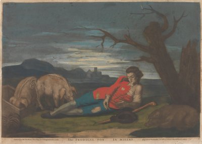 The Prodigal Son in Misery (1 of 5) by John Raphael Smith