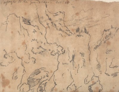 Passage to the Grand Chartreuse, October 25 by John Robert Cozens