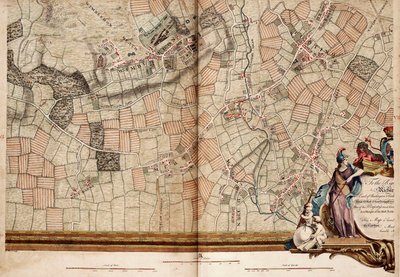 Map of Wimbledon and Tooting by John Rocque