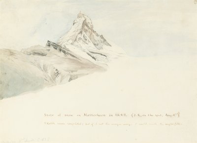 The Matterhorn, Switzerland, from the Northeast by John Ruskin