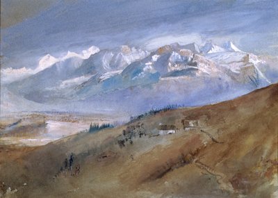 View from My Window at Mornex Where I Stayed a Year, 1862 by John Ruskin
