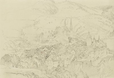 View of Luzern from above, October-December 1861 by John Ruskin