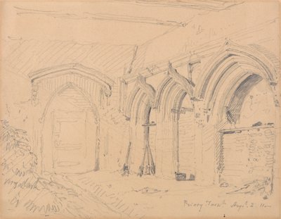 Interior of the Ruins of Yarmouth Priory by John Sell Cotman