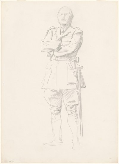 Study of General Louis Botha for General Officers of World War I, 1920-1922 by John Singer Sargent