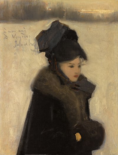 Woman with Furs, c.1880-85 by John Singer Sargent