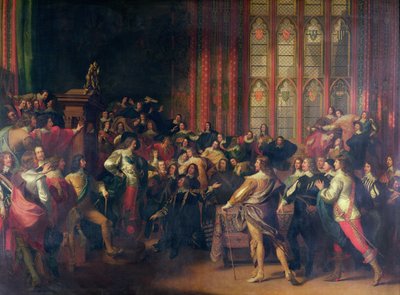 Charles I Demanding the Five Members in the House of Commons in 1642 by John Singleton Copley
