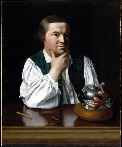 Portrait of Paul Revere by John Singleton Copley