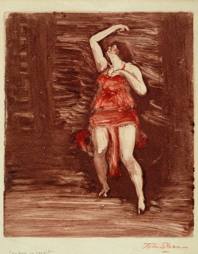 Isadora in Revolt, c.1915 by John French Sloan