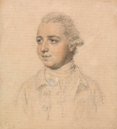 Portrait of a Young Man Facing Left by John Smart