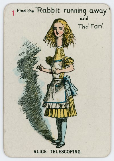Alice Telescoping by John Tenniel